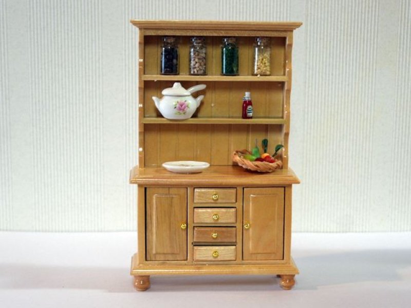 画像1: ドレッサー アクセサリー付　パイン (1)