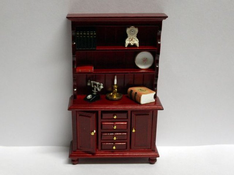 画像1: ドレッサー＆アクセサリー　マホガニー (1)