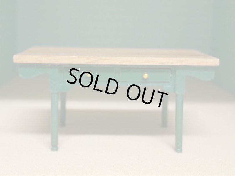 画像2: キッチン・テーブル　グリーン (2)