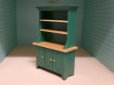 画像2: キッチン　カップボード（ドレッサー）　グリーン (2)