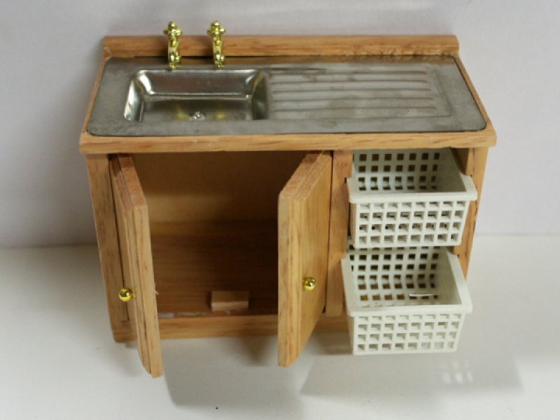 画像3: キッチン　シンク・ユニット　バスケット付き (3)