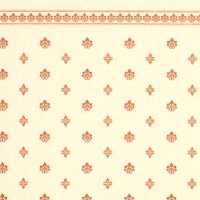 壁紙　A3 (297 × 408 ミリ)室内壁用　"Garden Crest" Gold & Ivory