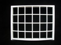 ボウ・ウィンドゥ　弓形張り出し窓枠（24窓）ジョージアン　プラスティック製