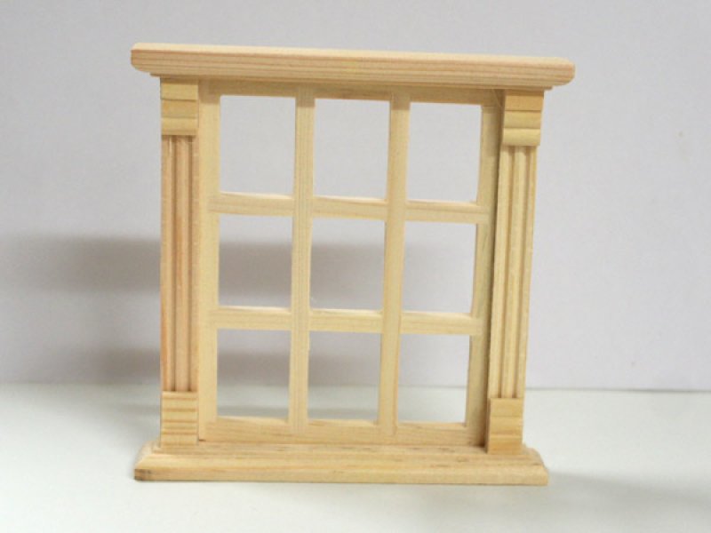 画像1: 窓枠（9窓）　木製