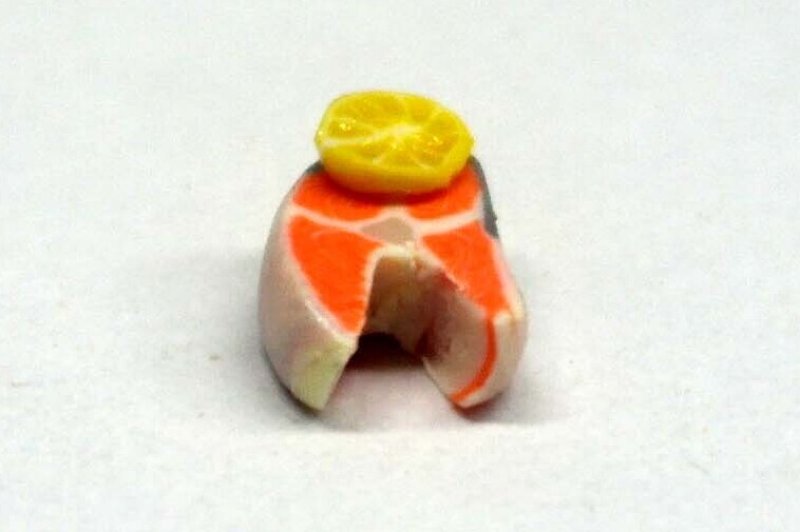 ミニチュア 1/12スケール サーモン＆レモンスライス