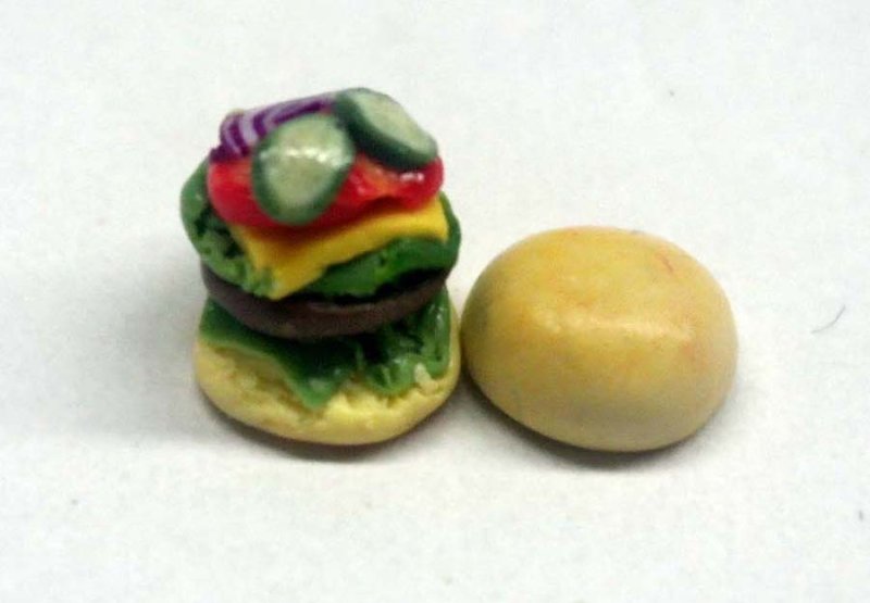 ミニチュア 1/12スケール ハンバーガー　デラックス