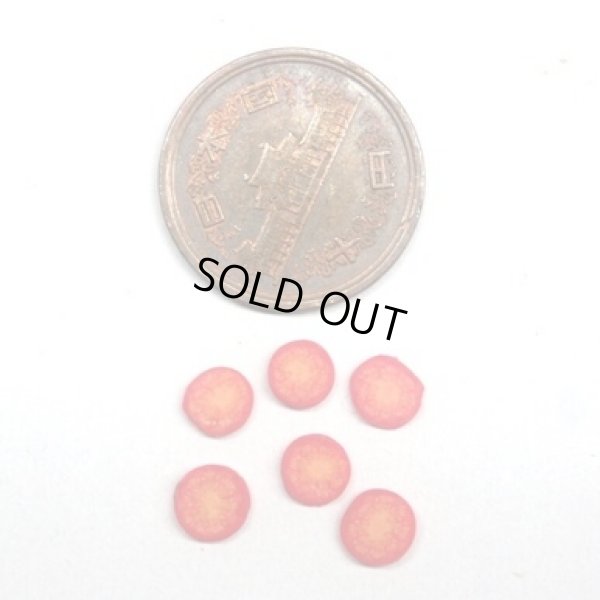 ミニチュア 1/12スケール トマト　スライス　6枚入り