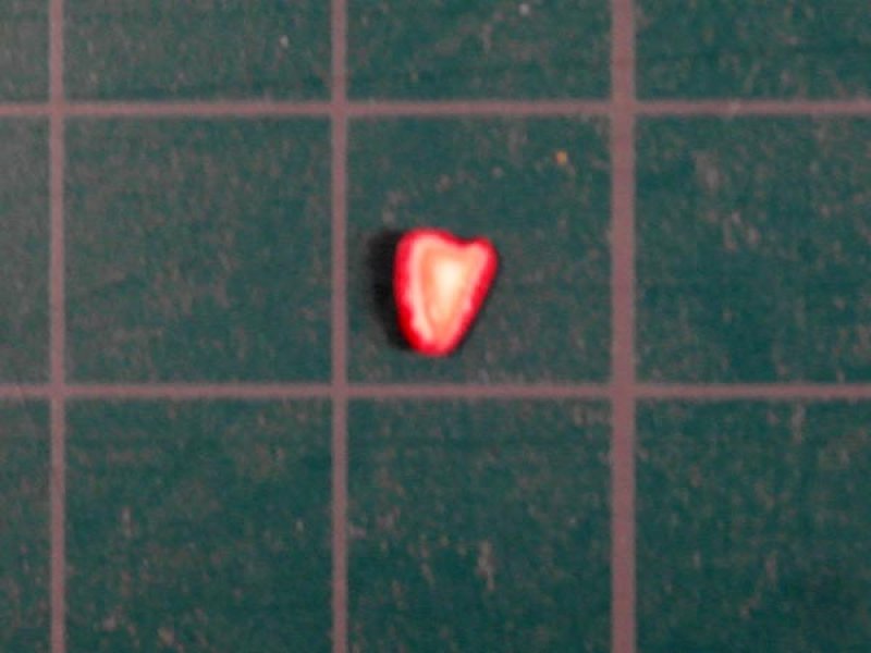 ミニチュア 1/12スケール ストロベリー　スライス　7枚入り