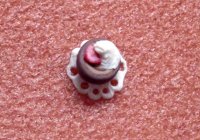 チョコレート　ロール　ドイリー付