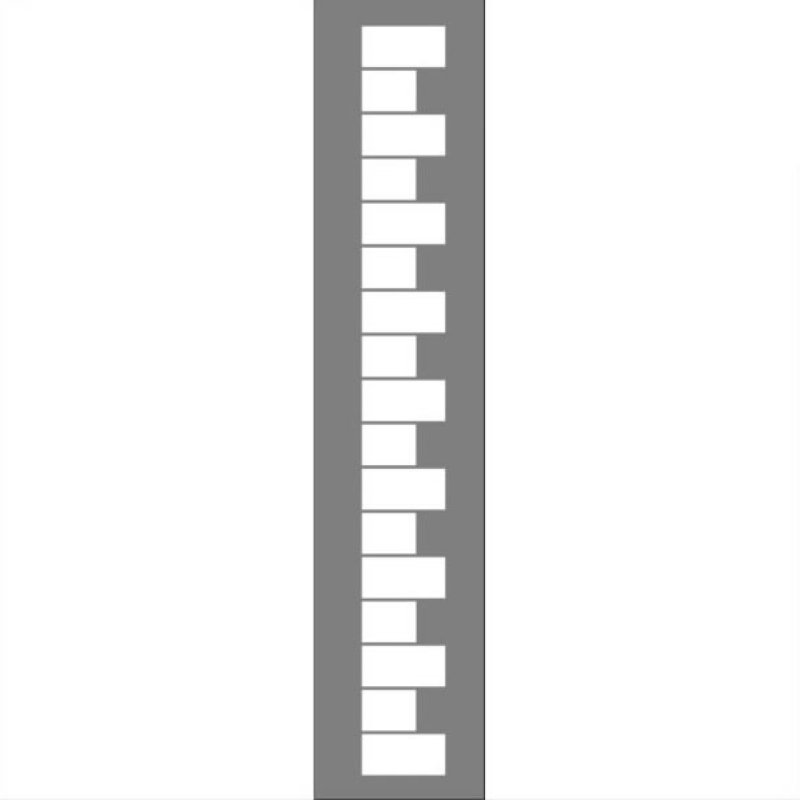 画像2: ドールハウス　外壁用ステンシル（隅石）C (2)