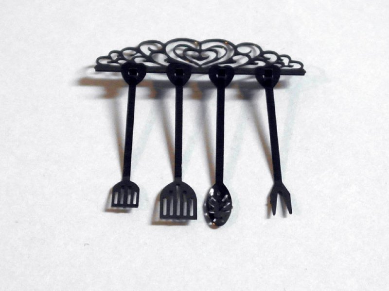 画像2: ハートクッキングセット・ブラック (2)