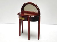 半円テーブル・ミラーバック　マホガニー