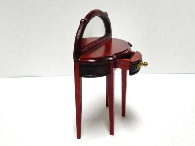 画像3: 半円テーブル・ミラーバック　マホガニー (3)