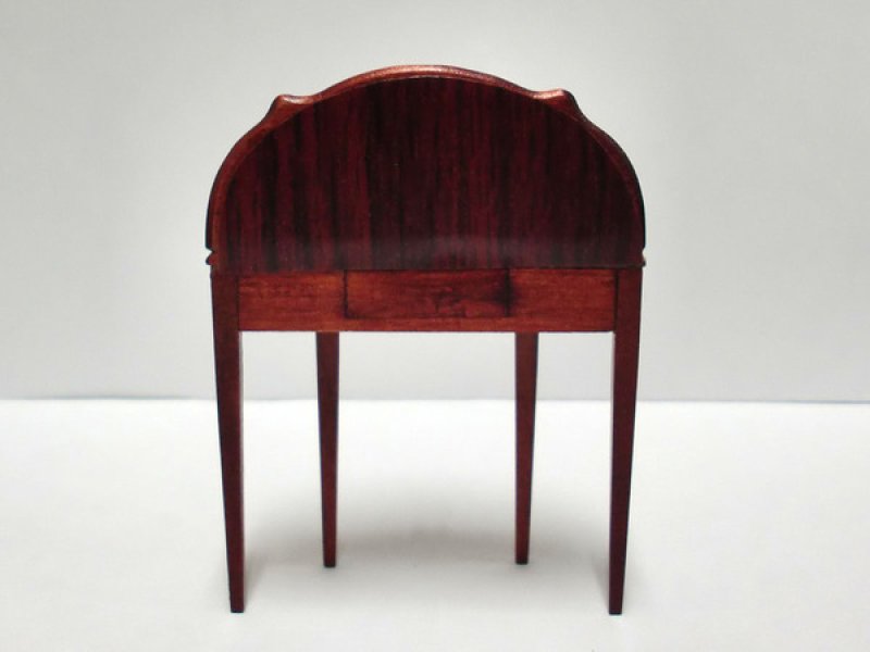 画像4: 半円テーブル・ミラーバック　マホガニー (4)