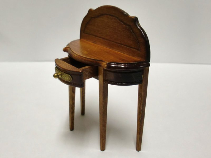 画像3: 半円テーブル　ウォルナット (3)