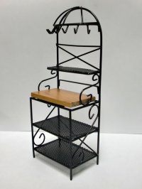 キッチン　ラック　ブラック