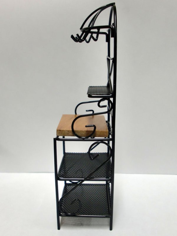 画像3: キッチン　ラック　ブラック (3)