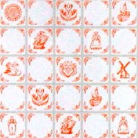 Terracotta Delft Tile