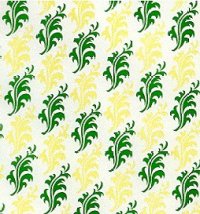 Green on Gold Curling Leaves