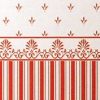 "Grosvenor"　Red/Cream