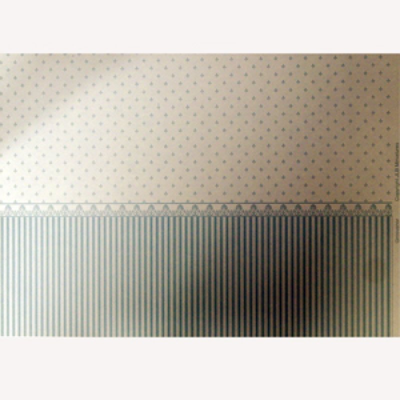 画像3: 壁紙　A3 (297 × 421 ミリ)　"Grosvenor"　Aqua/Cream (3)