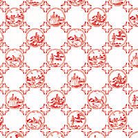 タイル"Beatrix"　Red