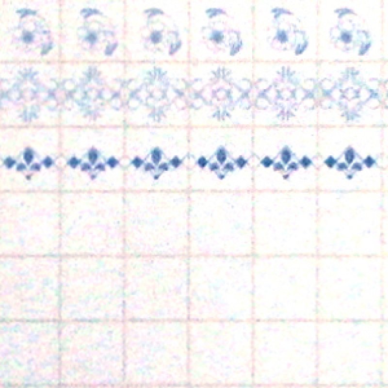 画像1: 壁紙　タイル　A3 (297 × 420 ミリ)　"Ceramica"　Blue (1)