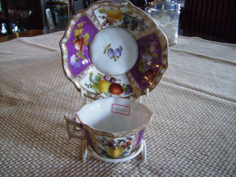 画像1: カップ＆ソーサー　　マイセン (1)