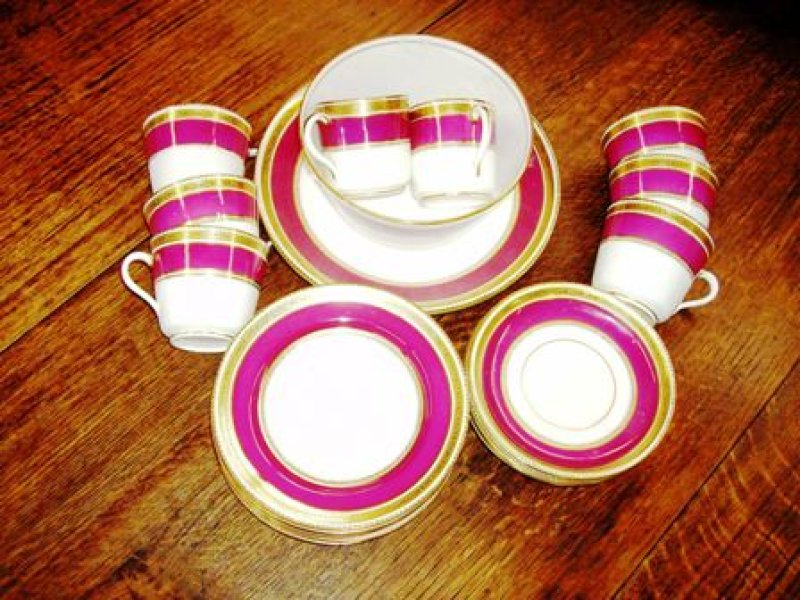 画像2: ティー・セット　ルビー Minton(ミントン）