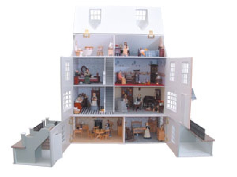 画像2: コップフォードハウス 地下室付き  1/12サイズ キット Copford House & Basement (2)
