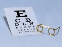 視力検査用チャート＆めがね