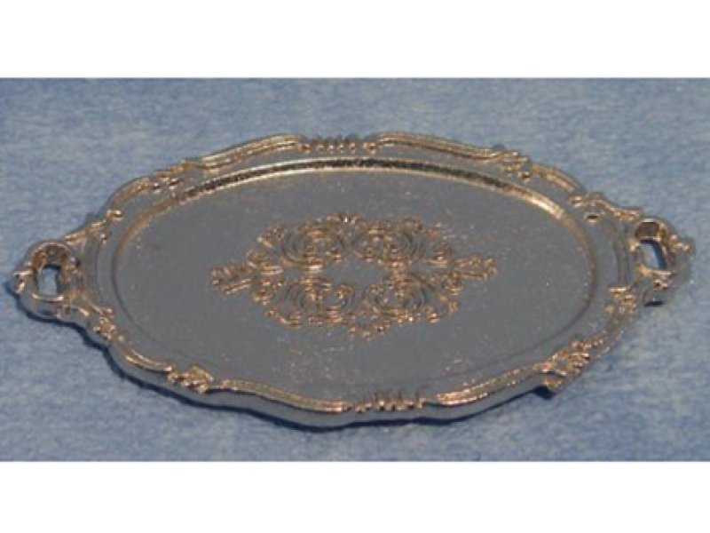 画像1: シルバー　ティートレイ (1)