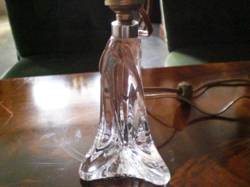 画像1: テーブル・ランプ　クリスタル　ドーム　(小） (1)