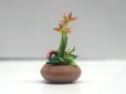 1/12サイズのドールハウス用ミニチュア　寄せ植え　鉢