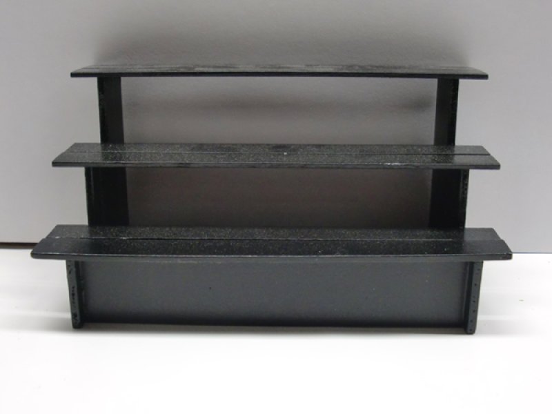 画像2: 露店　3段棚　ブラック (2)