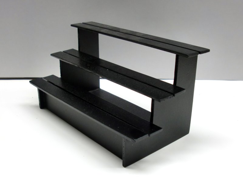 画像4: 露店　3段棚　ブラック (4)