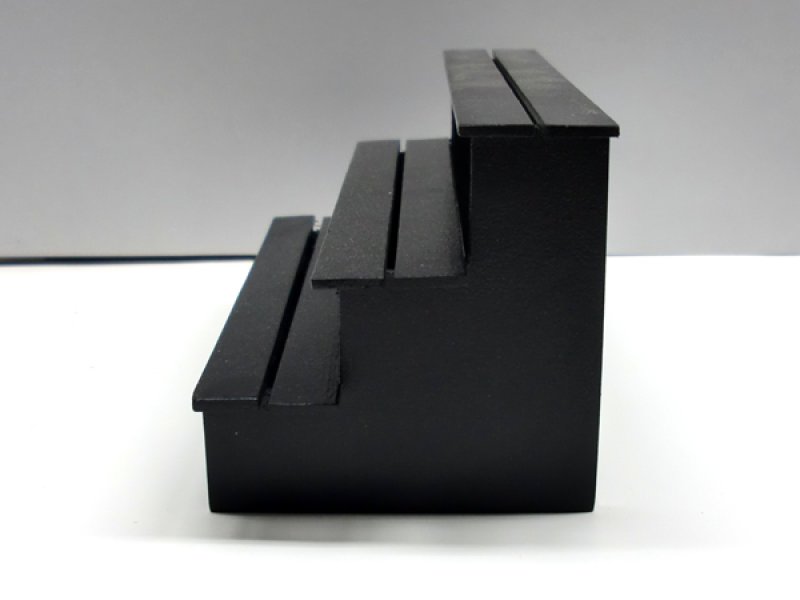 画像5: 露店　3段棚　ブラック (5)