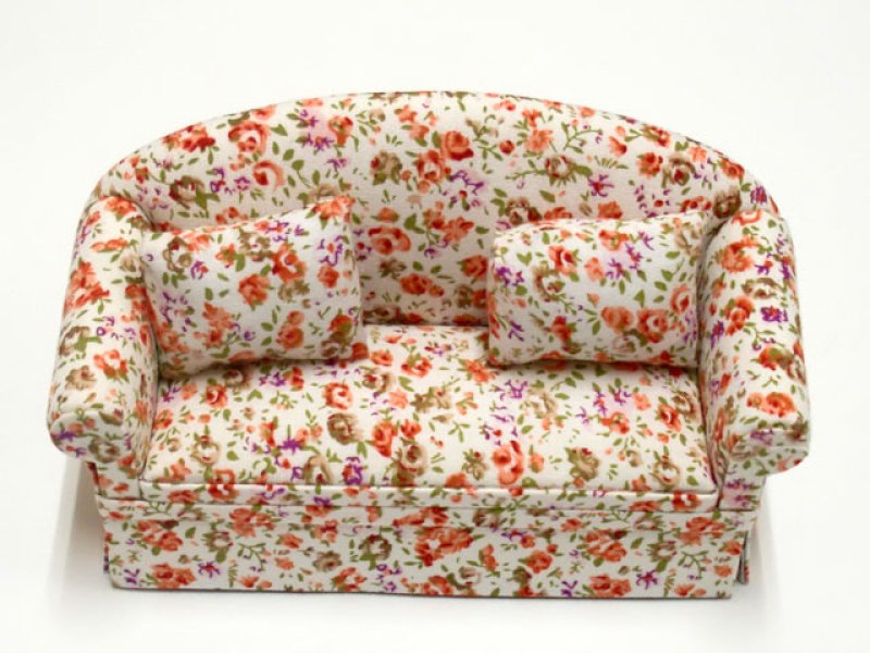 画像2: ソファ　花柄 (2)