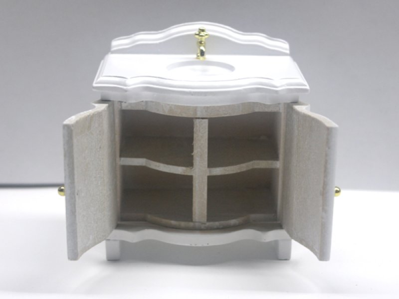 画像5: バニティ・ユニット（洗面台）　ホワイト (5)