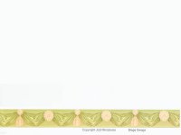 壁紙　ボーダー用　長さ:約42cm 　Swag Sage Border