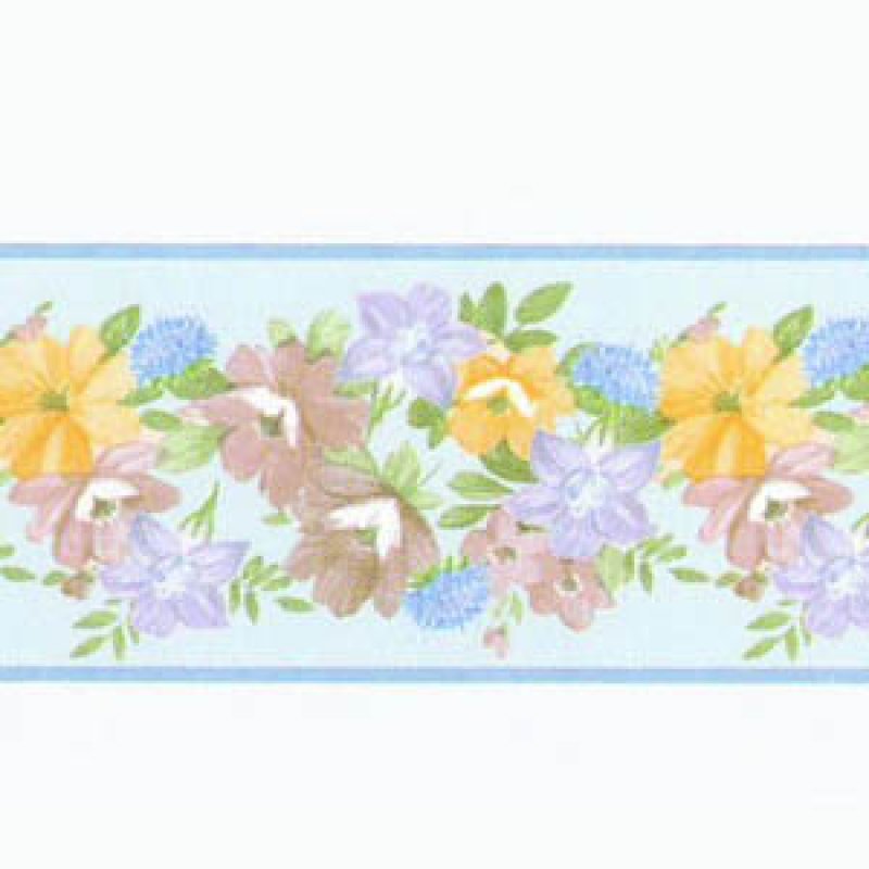 画像2: 壁紙　ボーダー用　長さ:約42cm 　Garland Blue (2)