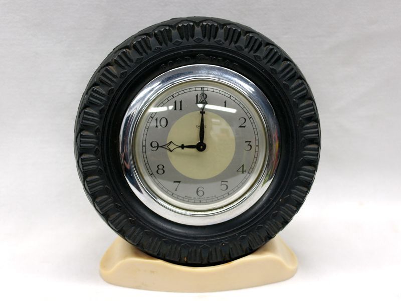 画像1: Smith 置時計（タイヤ型の枠）