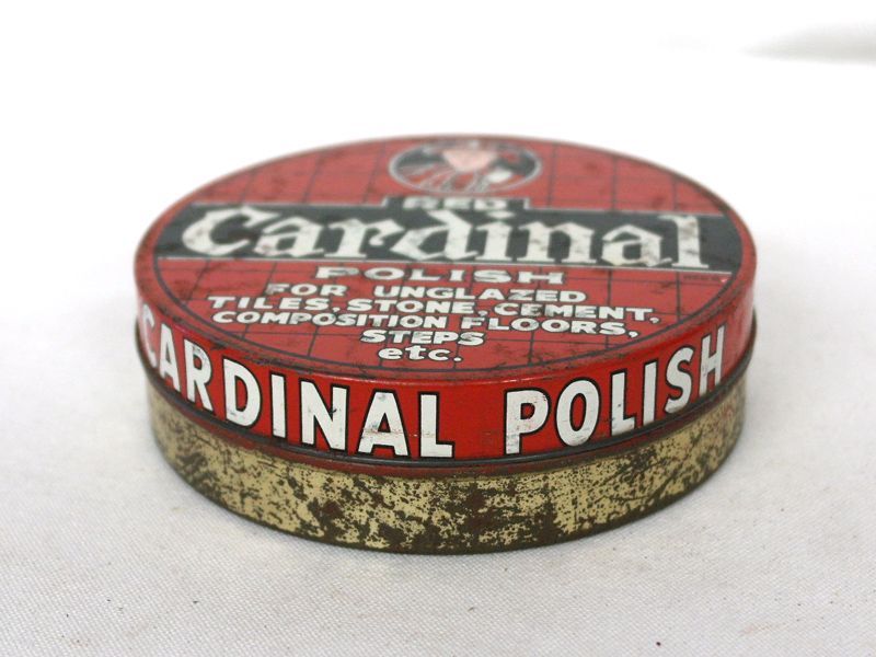 画像2: ビンテージ　ティン（缶）　POLISH RED CARDINAL