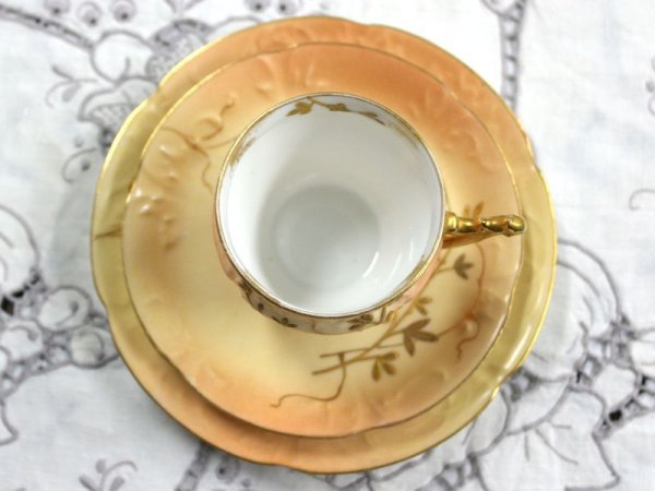 画像2: リモージュ トリオ Limoges 1890年製  D&Co 金彩 (2)