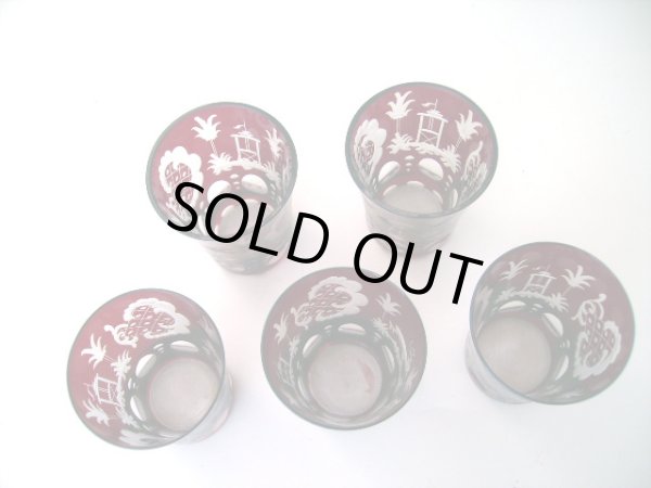 画像3: ボヘミアン　デカンタ＆グラス　セット　ルビー 119-GLS64とSet (3)