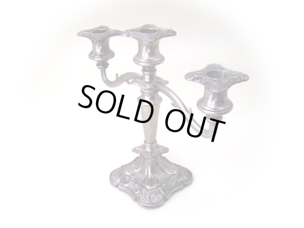 画像3: シルバープレート　キャンドルスタンド　ペア (3)