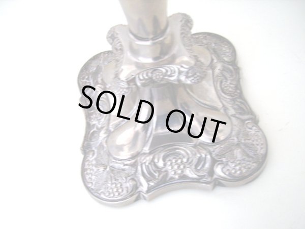 画像5: シルバープレート　キャンドルスタンド　ペア (5)