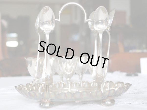 画像2: エッグスタンド＆スプーン　セット　6 (2)