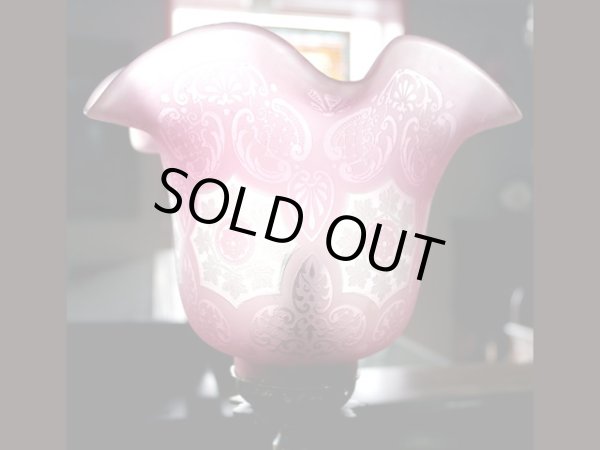 画像5: シェード クランベリー サテン・エッチド (5)