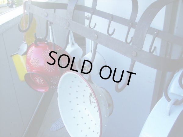 画像3: アイアン カントリー キッチンハンガー 道具ハンギング (3)